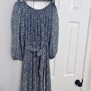 Floral Blue Dress